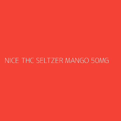 Product NICE THC SELTZER MANGO 50MG