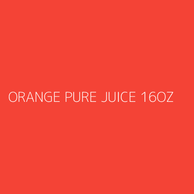 Product ORANGE PURE JUICE 16OZ