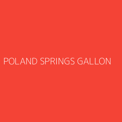Product POLAND SPRINGS GALLON