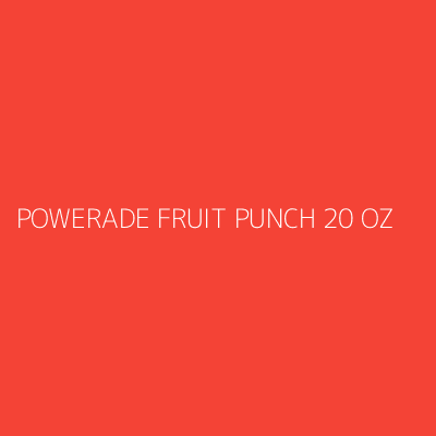 Product POWERADE FRUIT PUNCH 20 OZ
