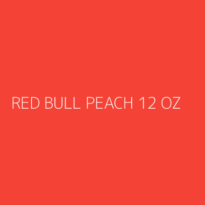 Product RED BULL PEACH 12 OZ