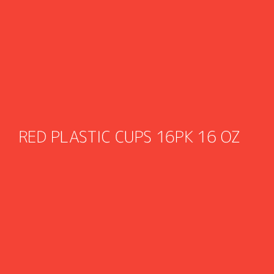Product RED PLASTIC CUPS 16PK 16 OZ