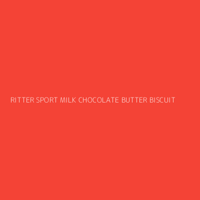 Product RITTER SPORT MILK CHOCOLATE BUTTER BISCUIT 