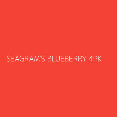 Product SEAGRAM'S BLUEBERRY 4PK 