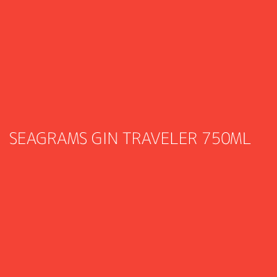 Product SEAGRAMS GIN TRAVELER 750ML