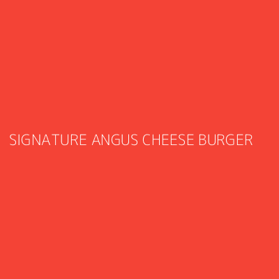 Product SIGNATURE ANGUS CHEESE BURGER