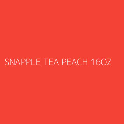 Product SNAPPLE TEA PEACH 16OZ