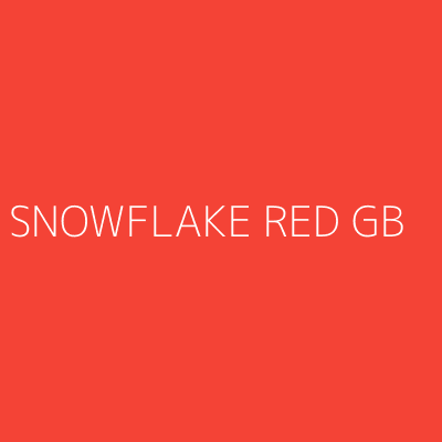 Product SNOWFLAKE RED GB