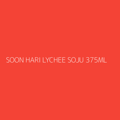 Product SOON HARI LYCHEE SOJU 375ML