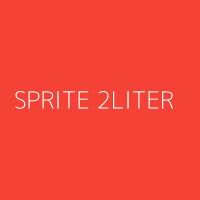 Product SPRITE 2LITER