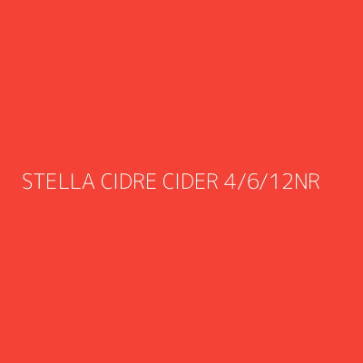 Product STELLA CIDRE CIDER 4/6/12NR