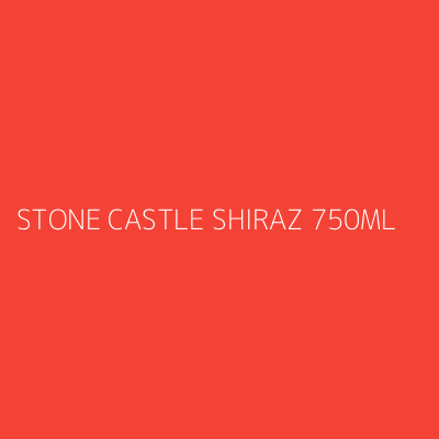 Product STONE CASTLE SHIRAZ 750ML