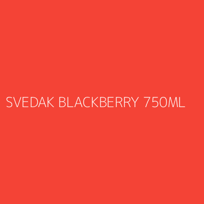 Product SVEDAK BLACKBERRY 750ML