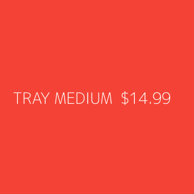 Product TRAY MEDIUM  $14.99