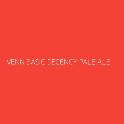 Product VENN BASIC DECENCY PALE ALE