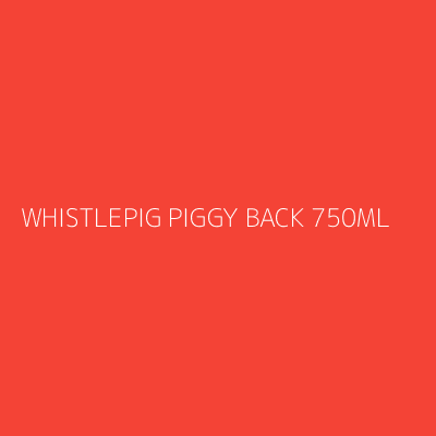 Product WHISTLEPIG PIGGY BACK 750ML