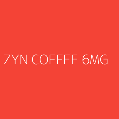 Product ZYN COFFEE 6MG