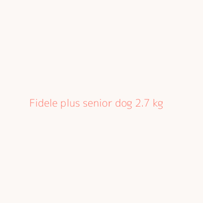 Fidele plus senior dog 2.7 kg 