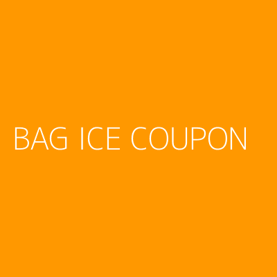 Product BAG ICE COUPON