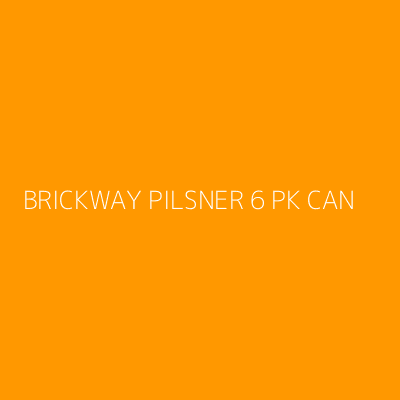 Product BRICKWAY PILSNER 6 PK CAN