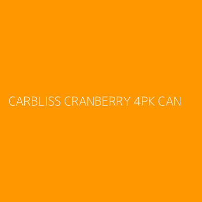 Product CARBLISS CRANBERRY 4PK CAN