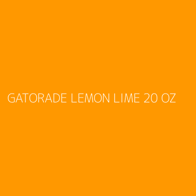 Product GATORADE LEMON LIME 20 OZ