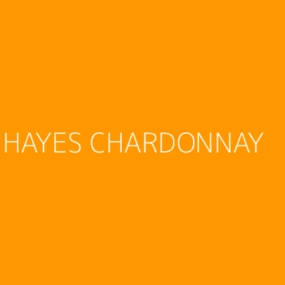 Product HAYES CHARDONNAY