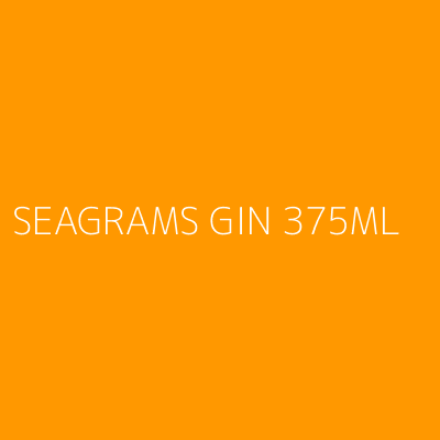 Product SEAGRAMS GIN 375ML