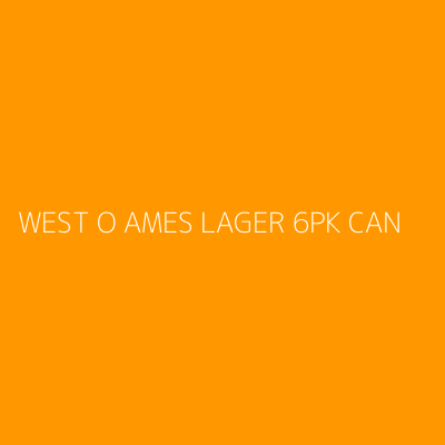 Product WEST O AMES LAGER 6PK CAN