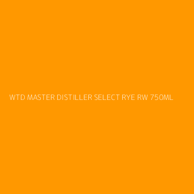Product WTD MASTER DISTILLER SELECT RYE RW 750ML