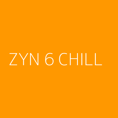 Product ZYN 6 CHILL