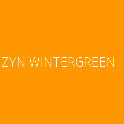 Product ZYN WINTERGREEN