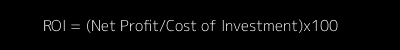 ROI Formula