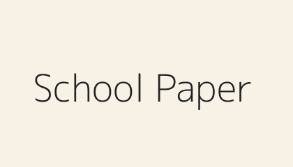 School paper masthead