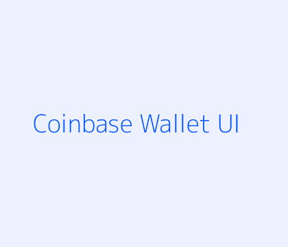 Coinbase Wallet UI