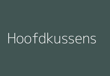 Hoofdkussens