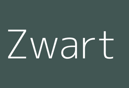 Zwart