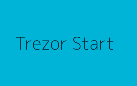 Illustration: Trezor start