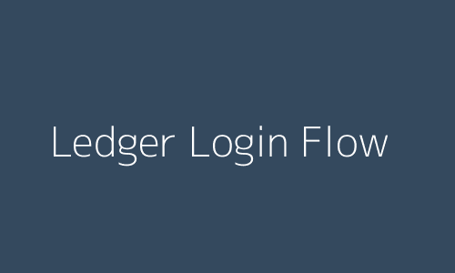 Ledger Login Flow