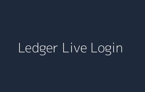 Ledger Live Login Illustration