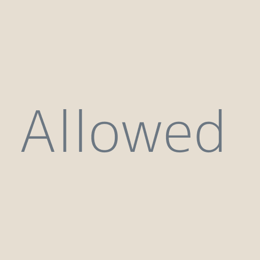 Allowed
