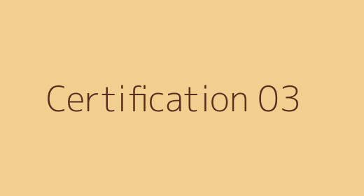 Certification 03