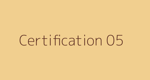 Certification 05