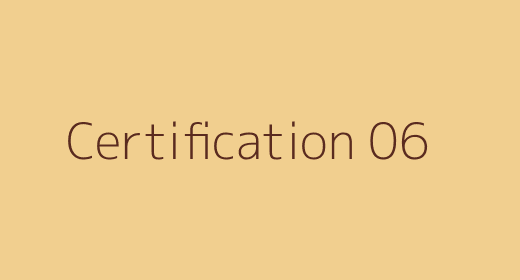 Certification 06