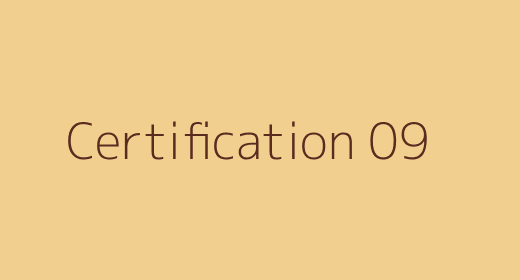 Certification 09