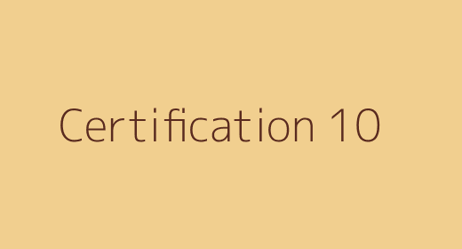 Certification 10