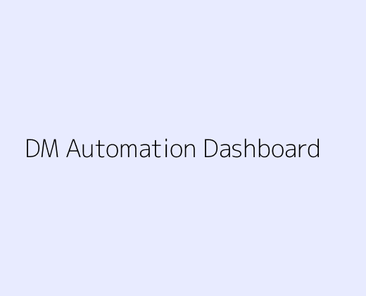 Instagram DM Automation Dashboard