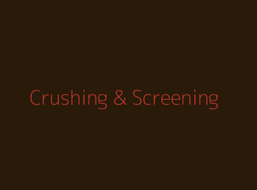 Crushing and Screening Contractor Western Australia