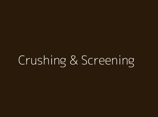 Crushing & Screening