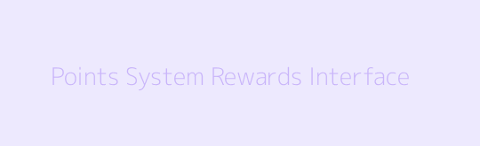 Points reward redemption and balance view